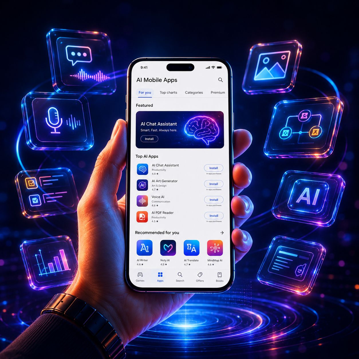 How Genvorex AI builds mobile applications
